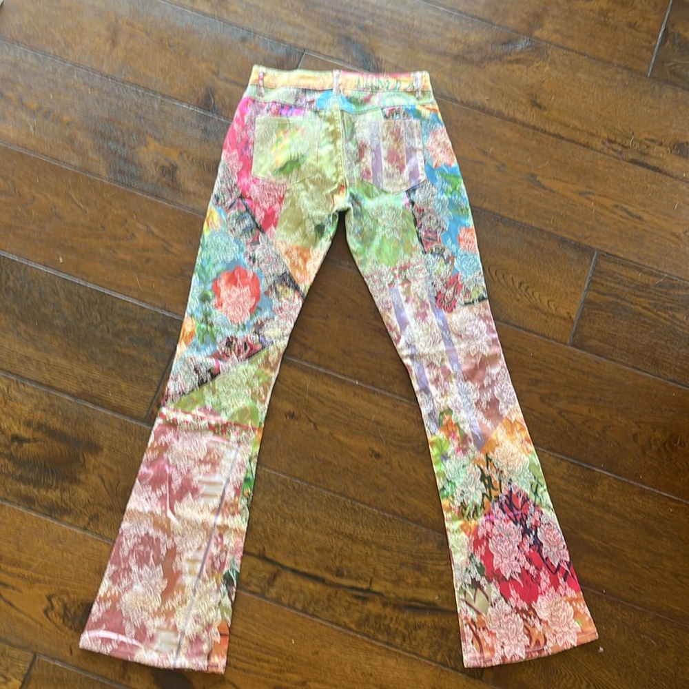 Y2k 90s Vintage Brocade Pants - image 2